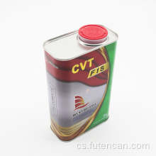 Obdélníková plechovka z pocínovaného plechu s plastovým uzávěrem